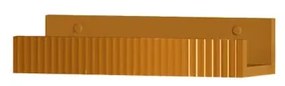 Mensola per bagno Niwa L 40 cm laccato opaco senape con vetro senape