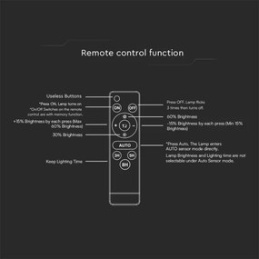 Faro solare LED 30W 6,4V 4000K con sensore