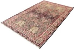 Antik Floreale Rosso Scuro Avorio 138x206 Cm