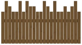 Testiera da parete miele 146,5x3x80cm in legno massello di pino