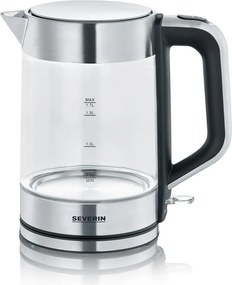 Severin WK 3420 - Bollitore elettrico rapido 1,7 l 2200W/230V acciaio inox/vetro