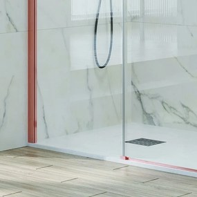 Box doccia 80x140 telaio oro rosa vetro 8mm | KSA5000RG - KAMALU