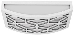 Applique Slim per Esterni con Griglia decorativa IP65 - E27 Bianca Colore del corpo Bianco
