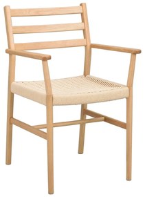 Sedie da pranzo in colore naturale Harlan - Rowico