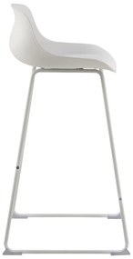 Sgabello da bar bianco (altezza della seduta 76 cm) Tina – Actona