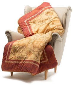 Plaid in Raso di cotone Geo Classic Red CM. 130X170 Alviero