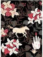 Coordonne Tapete Neo-Flowery - Black