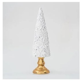 Decorazione natalizia 40 cm albero bianco