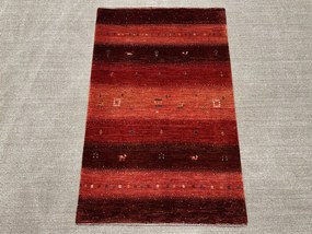 Loribaft Tappeto 80 x 130 Rosso (Iran) Annodato A Mano