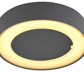 Applique LED moderno da esterno Sura nero IP54, luce bianco caldo 507 lumen, GLOBO