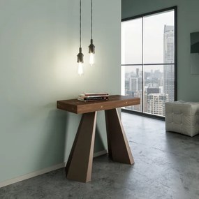 Consolle allungabile DIAMANTE 90x40/300 cm Abete Tinto telaio orso