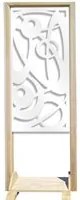 INTERSTELLAR - Separ - Paravento modulabile - 70x190cm - in Legno e PVC Colore: bianco