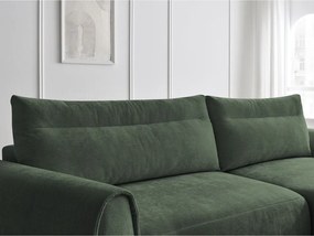 Divano angolare in verde scuro Aden – Bobochic Paris