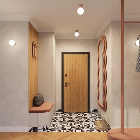 Lampada da parete marrone chiaro ø 12 cm Orbital – Sollux