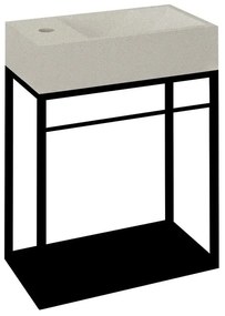 Mobile senza lavabo nero in metallo da appendere 39,5x45 cm Crest – Sapho