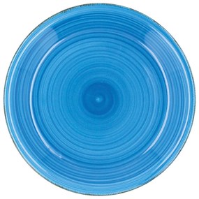 Piatto Piano Quid Vita Azzurro Ceramica (Ø 27 cm) (12 Unità)