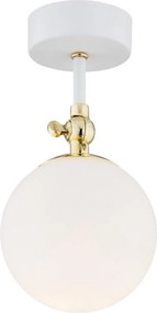 Argon 4002 - Plafoniera da bagno a montaggio superficiale LATINA 1xE14/7W/230V IP44 bianco/oro