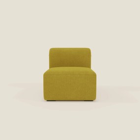 BonBon modulo centrale 70 cm – Poltrona o elemento componibile in tessuto smacchiabile T23 giallo sole