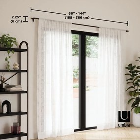 Bastone per tende allungabile in acciaio 167 - 365 cm Twilight - Umbra