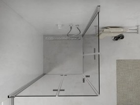 Mexen Lima Duo cabina doccia pieghevole 90 x 90 cm, trasparente, cromo - 856-090-090-02-00