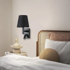 Brilagi - Applique a LED DEYA 1xE14/40W/230V + LED/3W nero