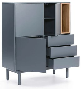 Cassettiera alta blu-grigio 100x120 cm Corvo - Teulat