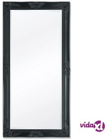 vidaXL Specchio da Parete Stile Barocco 120x60 cm Nero
