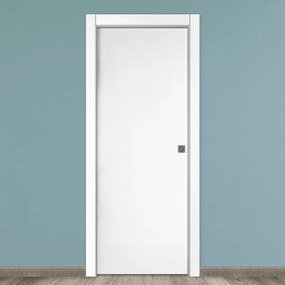 Porta interna scorrevole Oxford in legno colore bianco, L 60 x H 210 cm, apertura reversibile