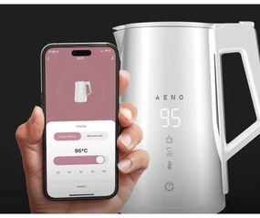 AENO - Bollitore smart con LED display 1,7 l 2200W/230V bianco