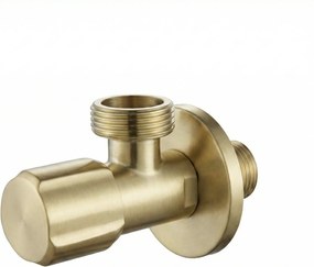 Valvola ad angolo 02 1/2" x 3/4" Brush Gold