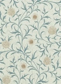 Morris & Co Carta da parati Scroll - Loden/ Slate