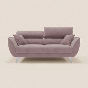 Michelangelo divano 2 e 3 posti con sedute allungabili e poggiatesta reclinabili in tessuto smacchiabile T30