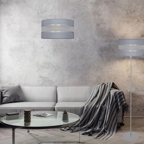 Lampadario a sospensione con filo HELEN 1xE27/15W/230V diametro 40 cm grigio/argento