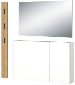 Set da ingresso bianco e color legno naturale effetto rovere Libbiano - Germania