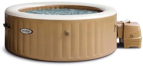 Intex 28426 Pure Spa Bubble Massage 196x71cm 4 Posti Con Pompa, Riscaldatore e Sistema Purificazione Acqua