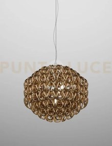 Giogali sospensione 65 cristallo oro e bronzo opaco 4 luci attacco ...