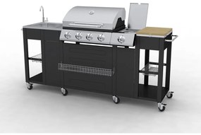 Barbecue Da Cucina Per Esterni Montana 4 Fornelli /