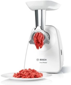 Bosch - Tritacarne SmartPower MFW2510W - 2 griglie per il tritacarne - Insaccatrice - Bianco