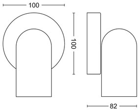 Philips 50581/30/PN - Faretto MYLIVING PONGEE 1xGU10/5,5W/230V