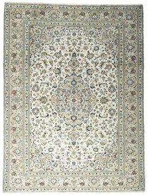 Kashan Tappeto 240x320 Beige (Iran) Annodato A Mano