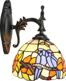 Brilagi - lampada da parete Tiffany in vetro colorato JUNGLE 1xE14/40W/230V