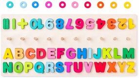 Lavagna Didattica con Conteggi, Lettere e Numeri