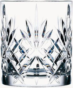 Set di 6 bicchieri da whisky in cristallo Melodia