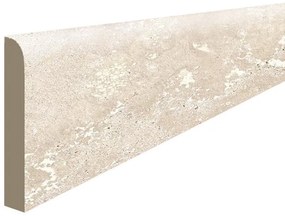Piastrella battiscopa Trianon in gres porcellanato bianco L 100 x H 7 cm confezione da 8 ml