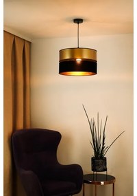 Brilagi - Lampadario a sospensione con filo ROYAL 1xE27/15W/230V diametro 40 cm nero/oro