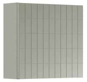 Pensile bagno Pixel laccato opaco grigio pastello, 1 anta apertura da destra e sinistra P 17 x L 40 x H 40 cm