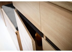 Scarpiera in faggio con cassetti Lissabon - Germania