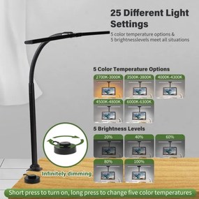 Immax 08995L - Luce LED dimmerabile per schermo OFFICE LED/24W/230V 2700-6300K CRI 95