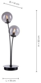 Paul Neuhaus 4040-18 - Lampada LED da tavolo WIDOW 2xG9/3W/230V