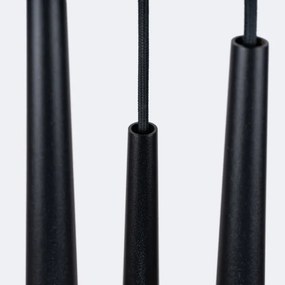 Sollux SL.1463 - Lampadario a sospensione con filo BLISS 3xG9/8W/230V nero